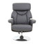 Leather Chair With Footstool-45506345