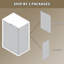 Cabine de douche rectangulaire sans cadre avec verre trempé transparent de 5/16 po de l 48 po x P 36 po x H 72 po-126184361