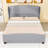 Upholstered Platform Bed with Headboard-322710873-322710876