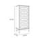 Armoire d'appoint en métal silencieux pour pieds hauts
