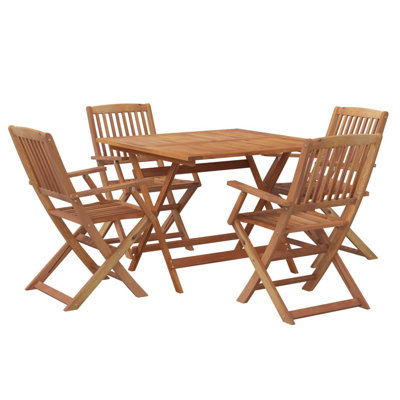 Salamanca 4 - Person Acacia Wood Patio Dining Set with Square Table