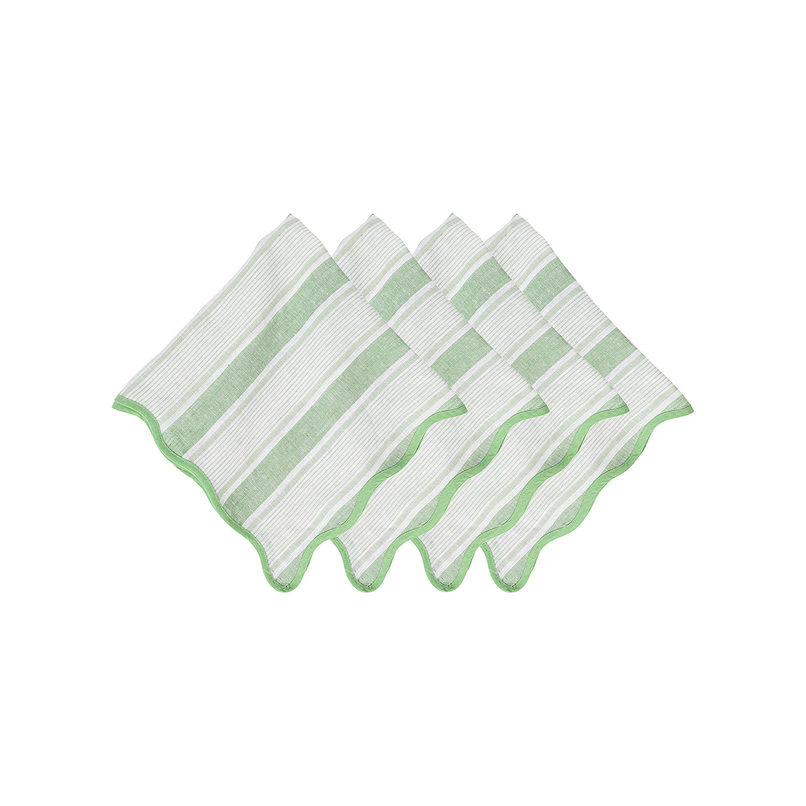 Cabana Stripe Napkins, Seagrass