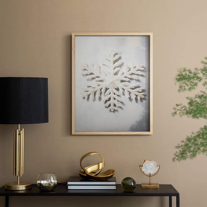 Art des Fêtes de Noël - série 2 - CCLIV, reproduction encadrée - bois massif, Naturel, H 21 po x l 17 po