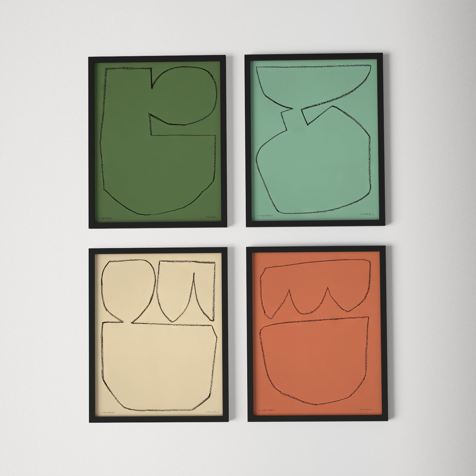Earth 2 by Michael Kempen, Black, 30" H x 24" W x 1.25" D