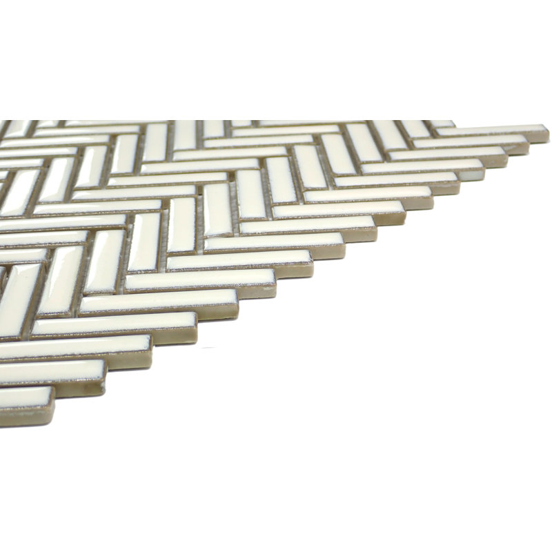 Regala™ 11" x 11" Porcelain Herringbone Mosaic Tile, Bequest