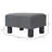 Stylish Small Ottoman Foot Rest With Linen Fabric And Plastic Legs, Perfect For Living Room Comfort And Decor-727445173
