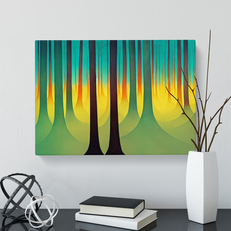 Gorgeous Abstract Forest - Wrapped Canvas, 35cm H x 50cm W x 3cm D