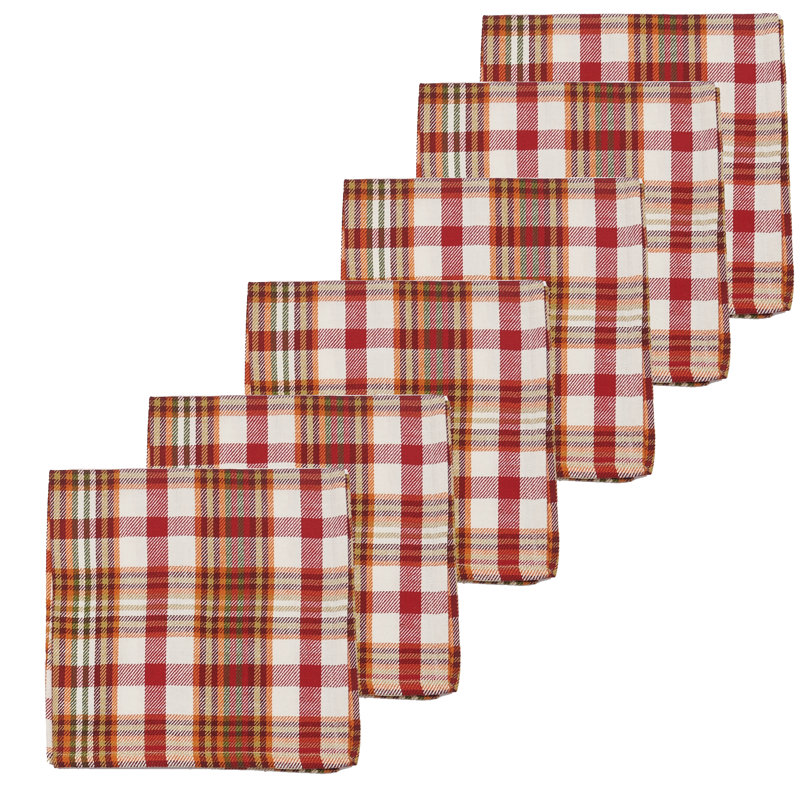 Serviette en coton 18 po écossais Harlem