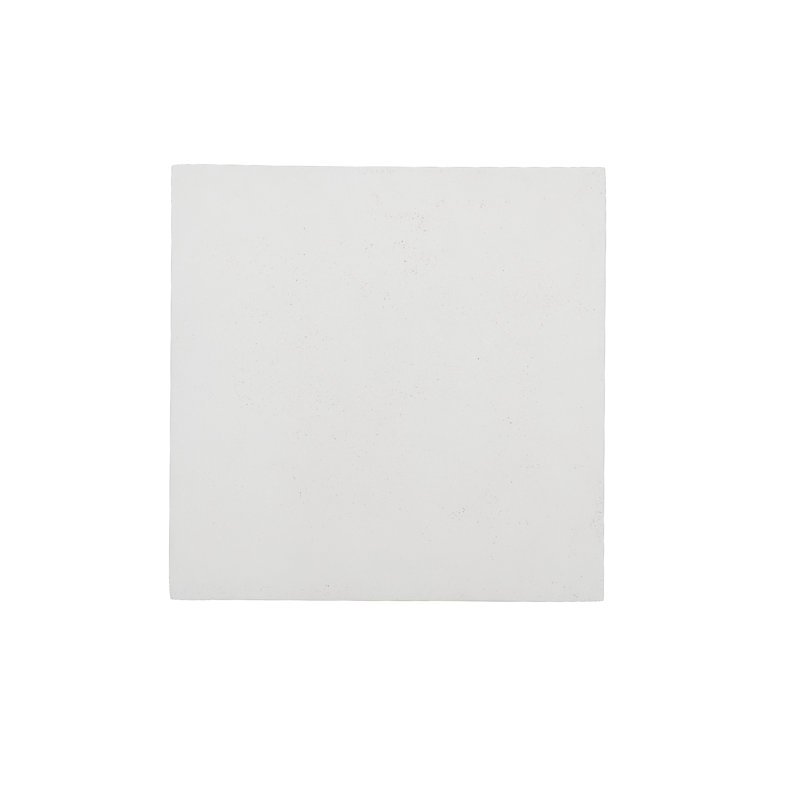 White Square Stonecast Outdoor Side Table