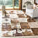 Fazeley Hand Woven Leather Geometric Rug