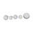 Set Of 5 4/5/6/7/8" Gresham Ceramic Vases-356579972