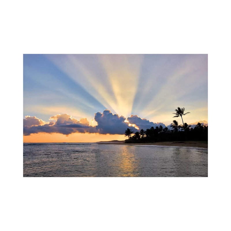 Sunburst 1 Piece Wrapped Canvas Wall Art, 66.04 cm H x 45.72 cm W x 3.175 cm D