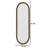 Iron Art Oval Retro Mirror, Antique Effect,Wall Hanging,Suitable For Living Room,Bedroom, Entrance-544829698