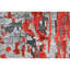 Abstract Area Rug in Red/Gray-287488757