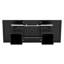 Extendable Dining Table 120–160cm with Trapezoidal Grooved Legs – Oak or Black-1857134716