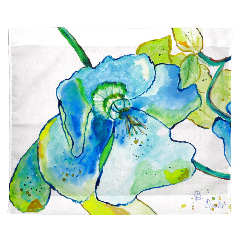 Suspension murale en polyester hibiscus