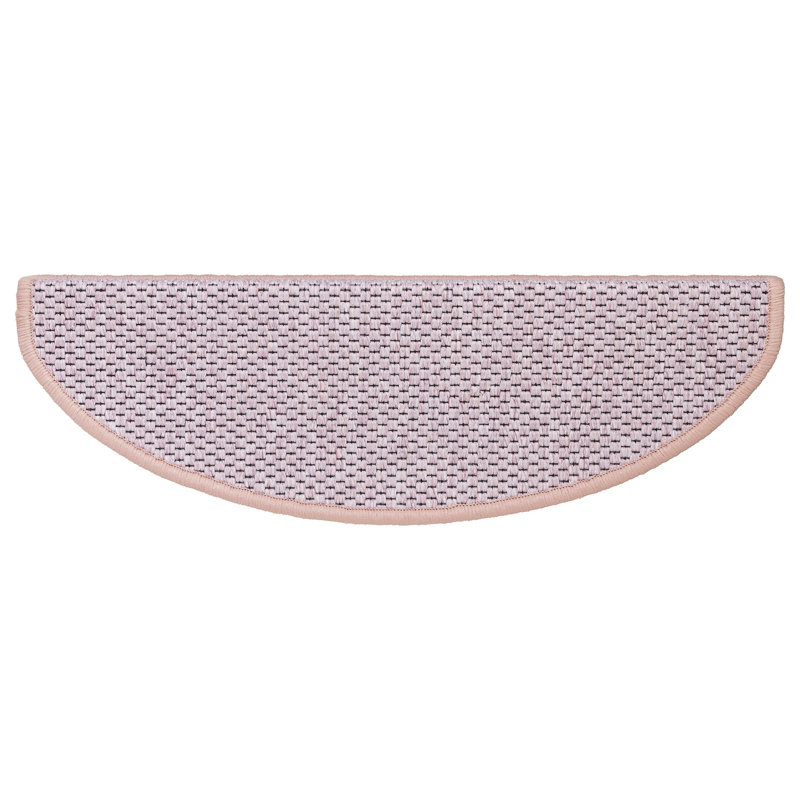 Shellson Non-Slip Stair Tread, Brown Beige, Semi-Circle 21cm x 65cm