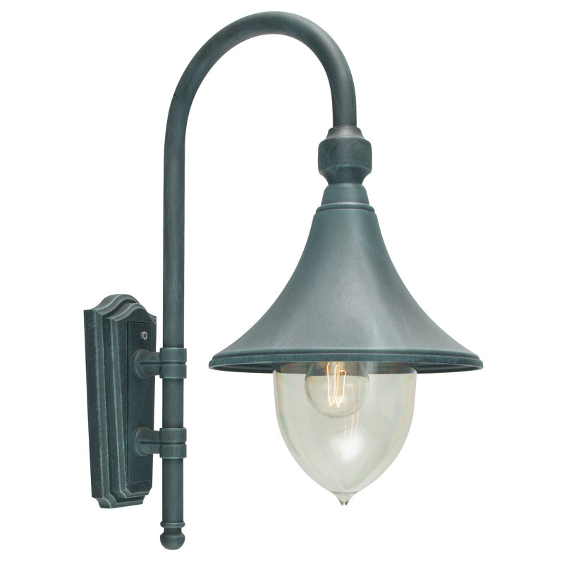 Welwyn Garden City Outdoor Barn Light, Verdigris