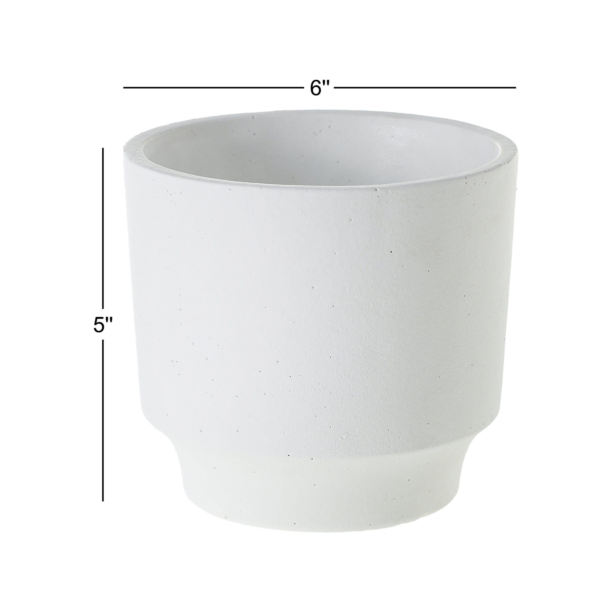 Edda Handmade Pot Planter, 5" H x 6" W x 6" D