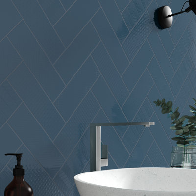 Metrola 3D Mix 4 in. x 12 in. Glossy Ceramic Subway Wall Tile