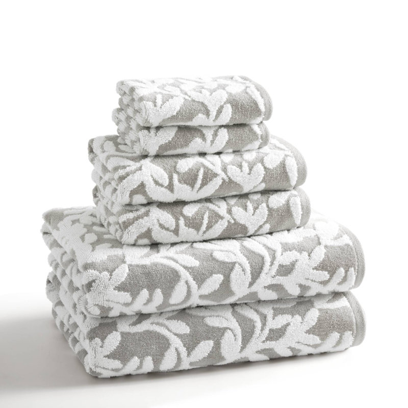 Ensemble de serviettes 6 pièces Skyler, Gris