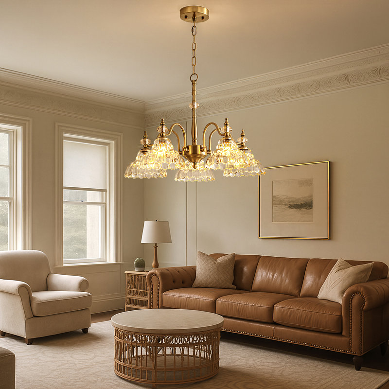 5 Light Crystal Chandelier