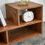 Meuble télé à 2 tablettes avec combinaison. Rangement ouvert pour le salon. Convient aux téléviseurs de 45 à 70 po. Noyer. Multifonctionnel. Assemblage facile. Structure des pièces de rangement. Réglable et polyvalente. Et