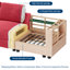 Canapé modulaire surdimensionné en U surdimensionné, canapé en chenille à 8 places avec repose-pieds mobile, convertible pour salon, appartement ou bureau-5230160