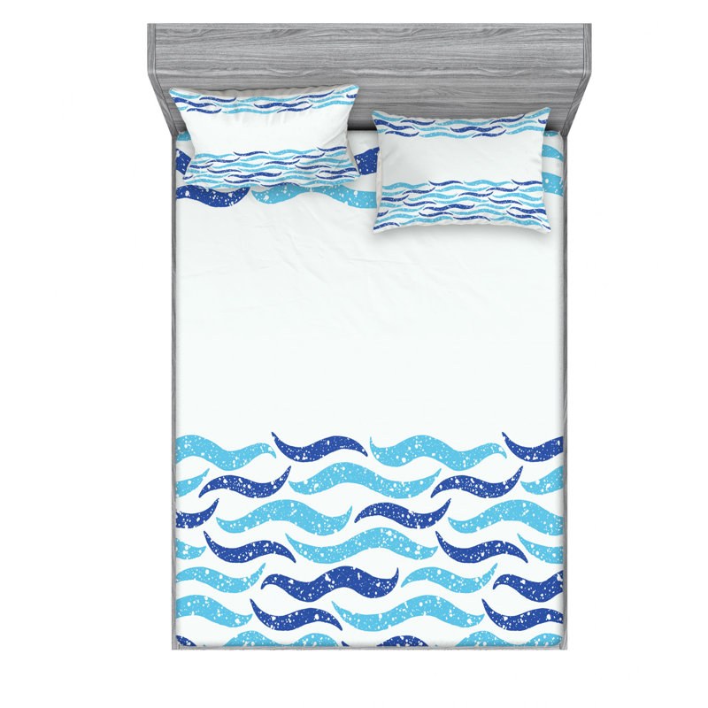Microfiber Sheet Set, Queen Sheet Set with Fitted Sheet