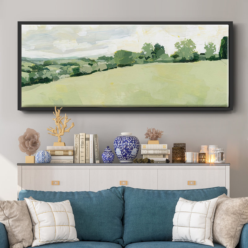 Pearly Pasture II - toile encadrée, H 24 po x l 60 po