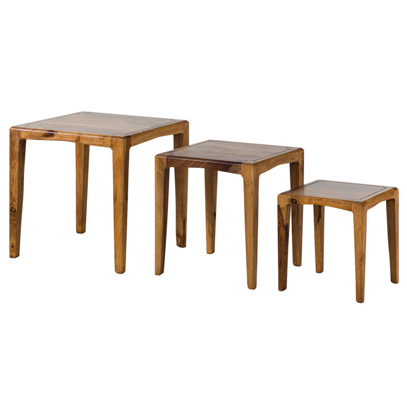 Ancona Solid Wood Nesting Tables