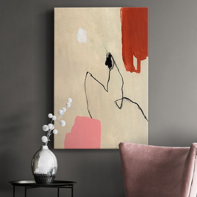 «Terra Rosa Abstract II», reproduction sur toile, H 12 po x l 8 po x P 1 po