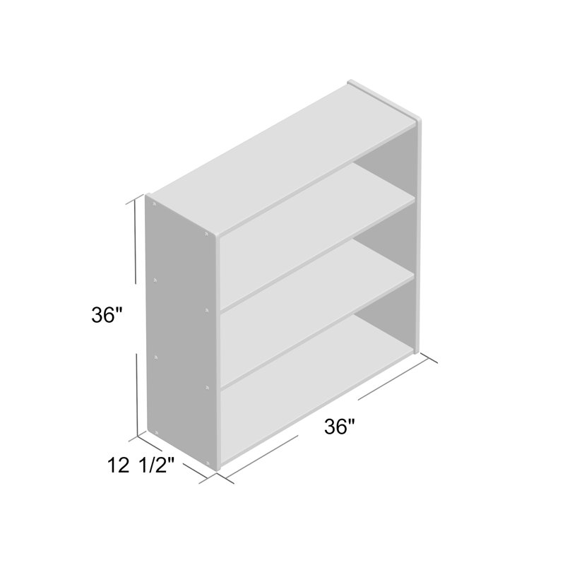 Armoire de rangement ECR4Kids Streamline, Naturel