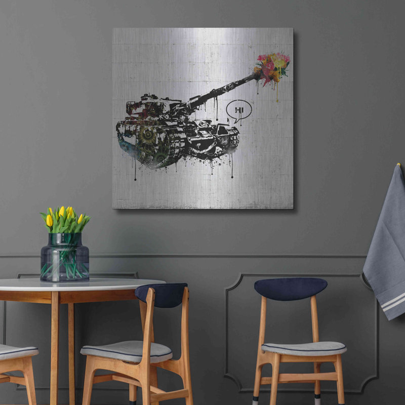 Panzer Party' by Danksy, Metal Wall Art, 36" H x 36" W