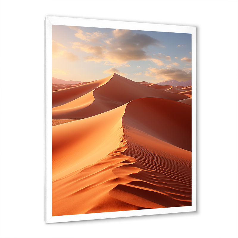 Kennley Égypte - Sables mystiques I - Impression, H 20 po x l 12 po x P 1 po, Cadre photo blanc
