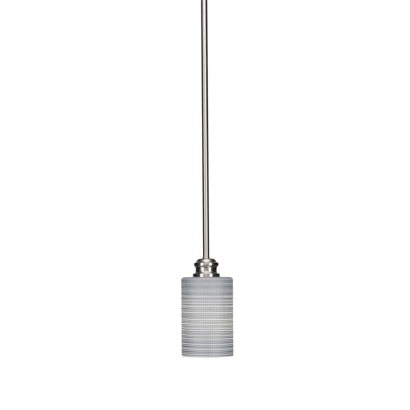 Tige suspendue Edge, Gris, Nickel brossé