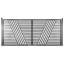 Barrière d'allée en acier à double battant - Style Sofia-93502115