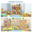 Vestiaire à 8 compartiments avec 8 casiers, casiers pour garderie avec 16 crochets et miroir acrylique, casiers pour maternelle, maison, école, garderie-135750824
