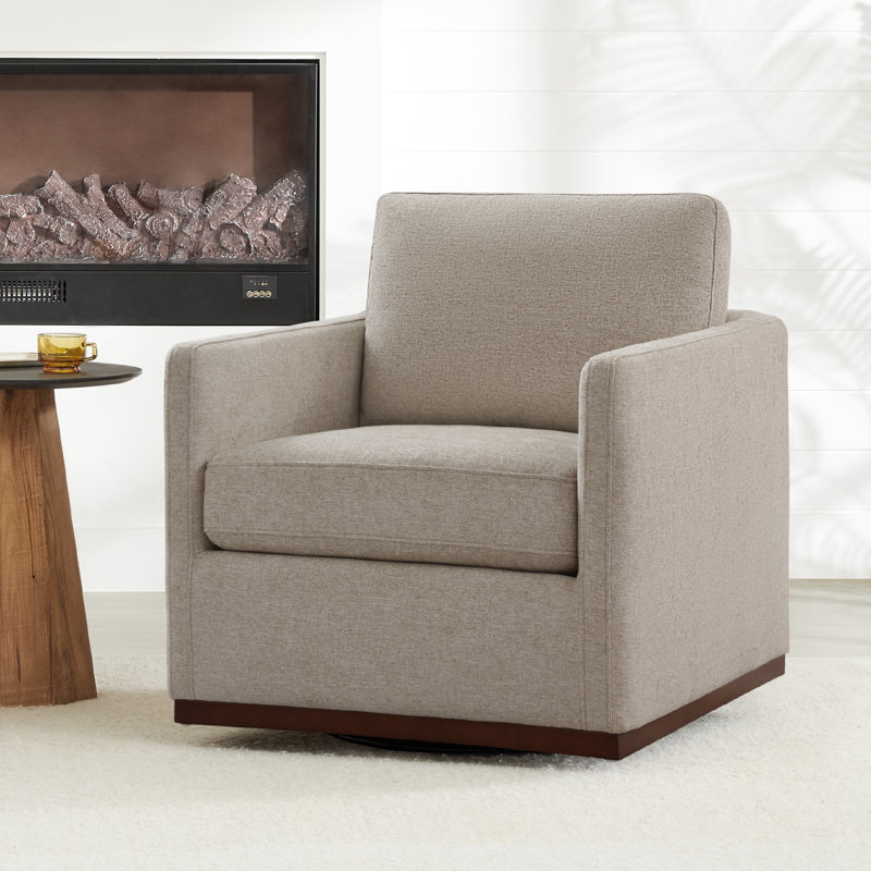 Fauteuil pivotant large Assiatou, Kaki