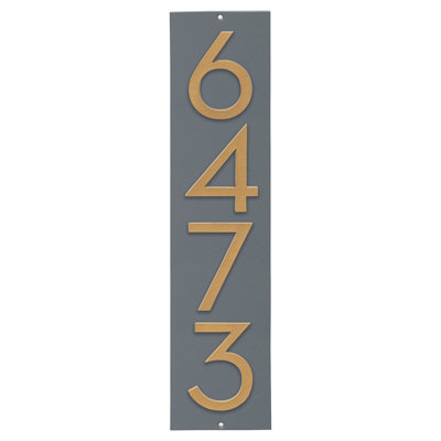 Plaque murale rectangulaire verticale flottante 6 po