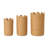 Cole and Grey Seagrass Handmade Woven Brown Decorative and Functional Storage Basket with Wavy Edges Set