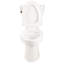 Deux toilettes 1,28, chasse d'eau siphonique 4,8, simple latéral, hauteur, blanc brillant 004 pour la salle de bain avec, 004, pièce d'installation