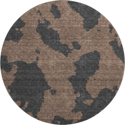 Premium Machine Washable Prisco Chocolate Rug