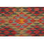 Rectangle 141 cm x 255 cm Geometric Hand Woven Kilim Area Rug