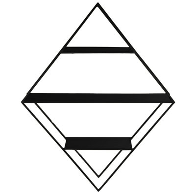 3 Piece Triangle Metal Accent Shelf