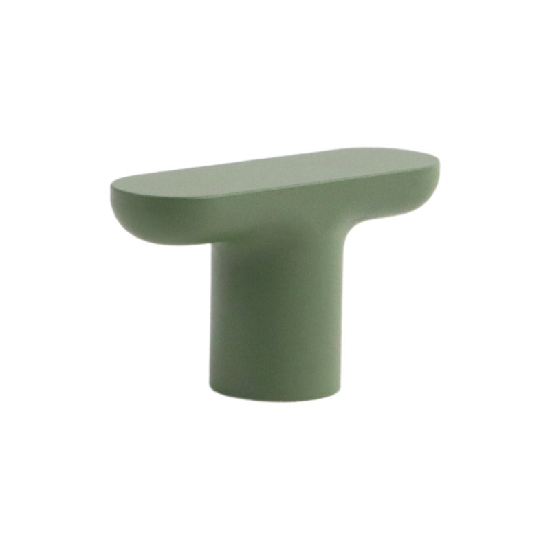 1.75" Oval Knob, Olive (Green)