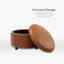 Repose-pieds de rangement rembourré 28 po Caseville-252819641