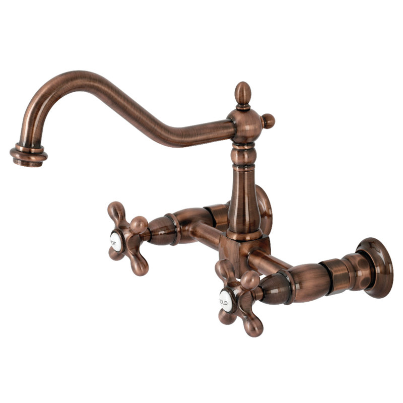 Robinet pont mural Heritage, Cuivre antique