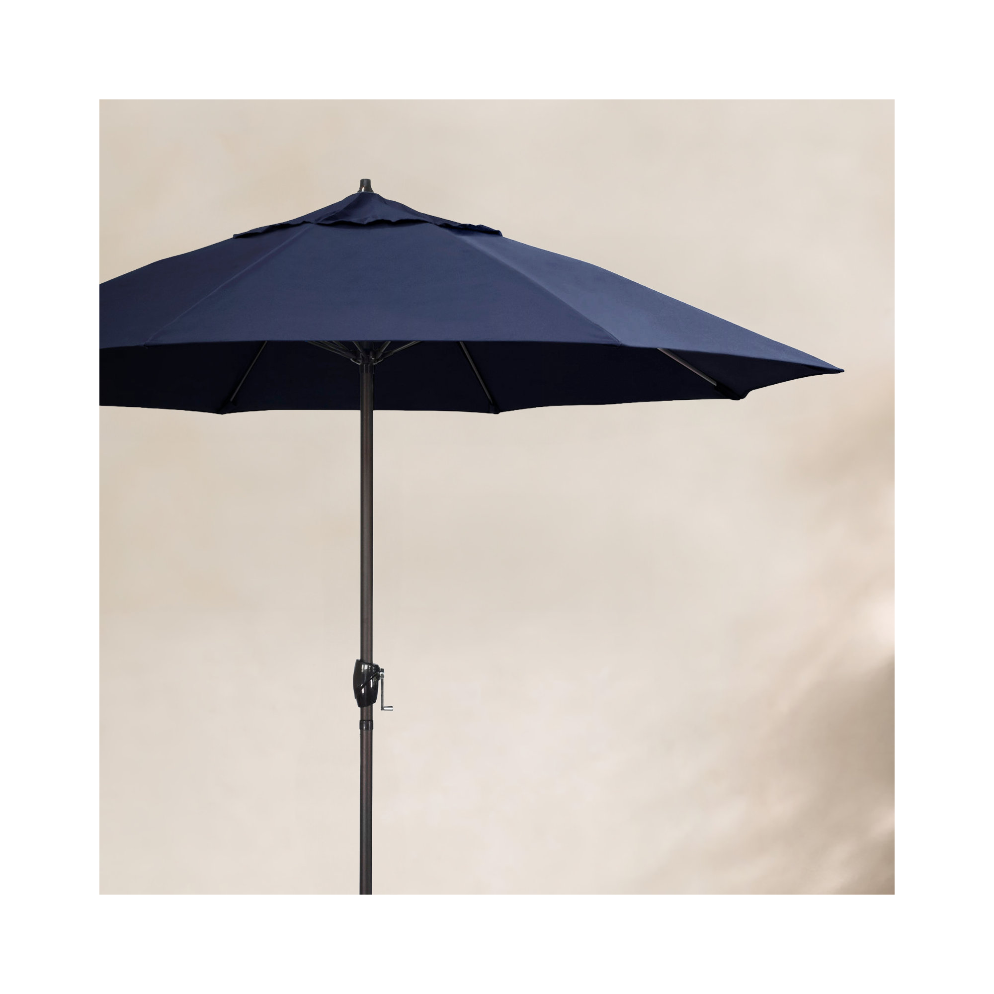 Deshaun 9' Market Sunbrella® Umbrella, Canvas Navy Sunbrella® Canvas