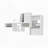 Globe Wall-Mounted Shelf Unit with 5 Shelves, White